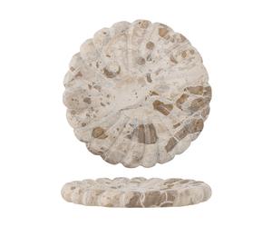 Bloomingville Marlie marble tray Ø22.5 cm Natural