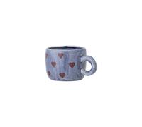 Bloomingville Mini Blue Stoneware Hearts Nini Cup, 100 ml