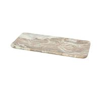 Bloomingville Modern Marble Serving, White Cutting Boards, 12" L x 6" W x 1" H, Brown & White
