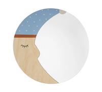 Bloomingville Moony mirror Ø40 cm Nature moon