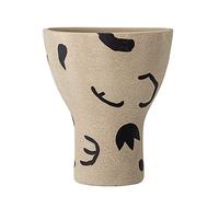 Bloomingville Nordic Vase Brown - Modern Terracotta Decorative Vase 27 x 23 x 23 cm in Scandinavian Style, Handmade for Stylish Living & Table Decoration, 82050904