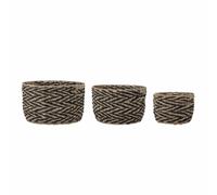 Bloomingville Othilde basket 3-pack Black