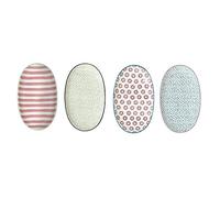 Bloomingville Serving Plates Patrizia, Rose Green Purple Blue, Ceramic, Set of 4