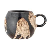 Bloomingville Paula Mug 275 ml, Stoneware, Diameter 9 cm, Height 8 cm, Perfect for Your Daily Coffee or Tea Enjoyment, Elegant Coffee Mug for Your Breakfast Table