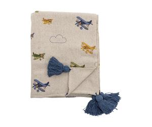 Bloomingville Plain fleece blanket 130x160 cm Nature