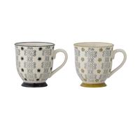 Bloomingville Poppy Cup Set of 2, Ceramic, Decorative Drinkware