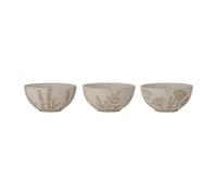 Bloomingville Primrose bowl Ø11.5 cm 3 pieces Natural