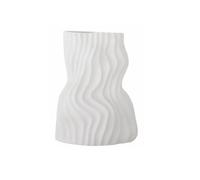 Bloomingville Sahal Vase, White Ceramic, 15x25.5x19cm, Home Decor