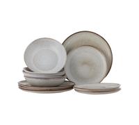 Bloomingville Sandrine Dinnerware Set 12 Pieces Nature