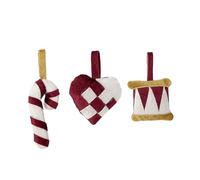 Bloomingville - Set of 3 - Velua Ornament (82060016)