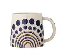 Bloomingville Shama Mug Blue Dots 500 ml with Ceramic Coffee Mug