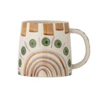 Bloomingville Shama 82060439 Mug with Hand-Painted Stoneware Hand-Painted 515 ml 14.5 x 11 cm