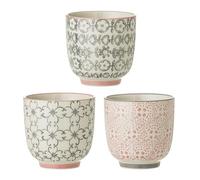 Bloomingville Small Mugs Cécile, Rose Grey, Ceramic, Set of 3