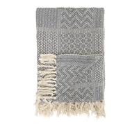Bloomingville Bloomingville pattern throw grey