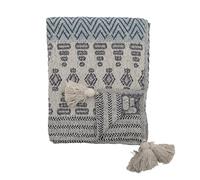 Bloomingville Throw, Blue, Cotton
