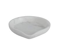 Bloomingville White Marble Spoon Rest, 5" L x 5" W x 1" H