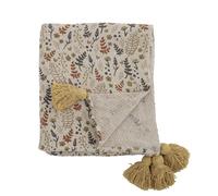 Bloomingville Yellow Cotton Bedspread | Soft, Cozy, Home Decor