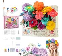 BloomJoy Magic Petal Flower Art Kit - Bloom Joy Magic Petal Flower Art Kit, BloomJoy DIY Paper Flowers Craft Kit, Create 3D Blooming Flowers with Colorful Petals, Fun & Educational Arts