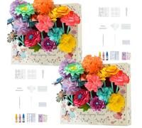 Bloomjoy Magic Petal Flower Art Kit, DIY Bloom Joy Magic Petal Flower Kit, PaperFlower ScienceKit, Color ChangingFlowers, Fantasy Bouquet CraftKit with ColorfulPetals (2set)