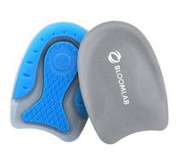 BloomLab Gel Heel Cups for Heel Pain Relief, Plantar Fasciitis, 4 Pack