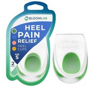 BloomLab Gel Heel Pads - 2 Pcs Heel Cups for Heel Pain, for Plantar Fasciitis Bone Spurs Pain Relief Protectors of Sore or Bruised Feet, Foot Pain Relief Support Comfort Cushion Insoles for Women/Men