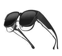 Bloomoak Polarized Over Glasses Anti-Glare UV 400 Protection for Men Women - Oversized Sunglasses/Fit Over Glasses/Suit for Driving/Fishing/Golf