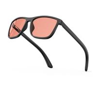 Bloomoak Rose Tinted Migraine Relief Glasses, FL- Flex Pink Light Sensitivity Glasses for Fluorescent LED Glare, Photophobia, Eye Strain