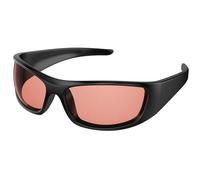 Bloomoak Rose Tinted Migraine Relief Glasses, Wraparound Blue Light Blocking Glasses, FL- Flex Light Sensitivity Glasses for Fluorescent LED Glare, Photophobia, Eye Strain