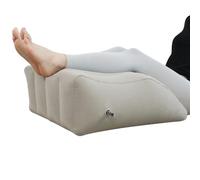 Bloomoja Inflatable Leg Elevating Pillow, Leg Wedge Pillow for Swelling, Blood Circulation, Back Pain, Edema Relief, Leg Support Pillow for After Surgery, 25.5" x 17.7" x 9.8", Grey