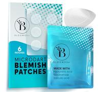 BLOOMORA Microdart Pimple Patch, Salicylic Acid & Hyaluronic Acid, Cystic Acne Treatment, Pimple Patches Microneedle Technology - For Early Stage Acne (6 Count)