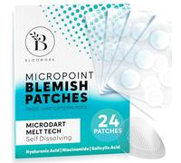 BLOOMORA Microdart Pimple Patch, Spot Solution with Salicylic Acid & Hyaluronic Acid - Early Stage Solution (24 Count) - GEN2