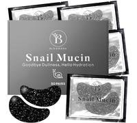 BLOOMORA Under Eye Gel Patches - Snail Mucin Under Eye Patches for Puffy Eyes & Dark Circles - Hyaluronic Acid - Collagen Gel Pads for Reducing Appearance of Puffiness & Hydration - 30 Pairs