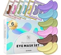 BLOOMORA Variety Under Eye Gel Patches (30 Pairs) - Masks for Puffy Eyes & Dark Circles - Collagen Mask for Under Eye Care