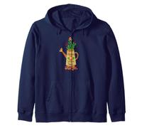 Blooms and Solitude Garden Flower Zen Aesthetic Zip Hoodie