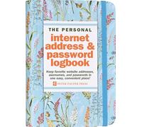 Blooms & Butterflies Internet Address & Password Logbook (removable cover band for security) (Internet Password Logbooks)