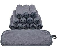 BloomSesame Makeup Remover Cloths for Face, Eye, Lips - Reusable Makeup Remover Pads Soft Microfiber Facial Cleansing Cloths 6 x 12 inch 12 Pack (Gray)