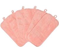 BloomSesame Makeup Remover Cloths for Face, Eye, Lips - Reusable Makeup Remover Pads Soft Microfiber Facial Cleansing Cloths 6 x 12 inch 6 Pack (Coral)