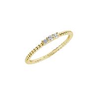 BLOOMTINE Illuminess™ Gold Vermeil Trio Textured Stacking Ring - US 6 / UK L-L1/2