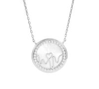 BLOOMTINE Loves Frequency Mother of Pearl Sterling Silver Necklace