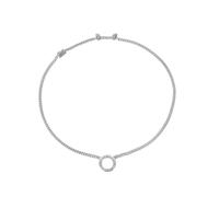 BLOOMTINE Mini Halo Wings™ Sterling Silver Diamond Angel Choker - 15 Inches - 15 Inches - Silver