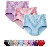 Bloomyfit High Waist Leak Proof Panties for Women, Bloomypink Bloomyfit Leak Proof Underwear for Women, Womens Briefs (3pcs-f,3XL)