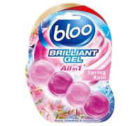 Blooo Brilliant Gel All In 1 Spring Rain Toilet Rim Block - 42g