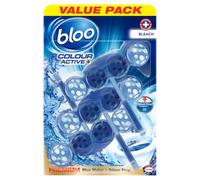 Blooo Colour Active Bleach Toilet Rim Blocks - 3pcs