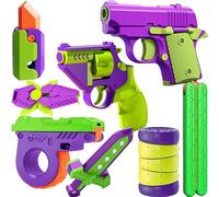 BLOOOK Fidget Gun Toy,Pistol Shaped Fidget Slider,Stress Anxiety Pressure Relieving Toy,Great for Adults & Children,Relaxing Toy,Stress Reliever,Office Desk Toys,Gift Idea for Boyfriend Him Man