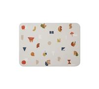 Blooom Placemat for Baby & Kids | Reusable and Eco Friendly | Stain & Liquid Repellant Table Mat, Desk Mat or Craft Mat | Dutch Design (Alphabet, 12" x 17" | 30cm x 43cm)
