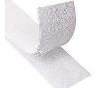 Blooven Hook and Loop Strip Tape 3 Meter Self Adhesive Sticky Back Fastening Tape 30 mm Wide (30 mm x 3 m, White)