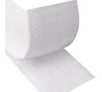 Blooven Hook and Loop Strip Tape 5 Meter Self Adhesive Sticky Back Fastening Tape 50 mm Wide (50 mm x 5 m, White)