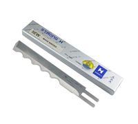 Blooy - 5 inch Wave Edge Blade for KM and Eastman Straight Cutting Machines Fabric Cut Knife Made by Alloy Steel (1 Dozen)