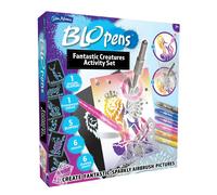 BLOPENS Fantastic Creatures Activity Set - Airbrush Art Kit with Metallic Effects