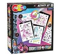 Blopens John Adams Monster High Colouring Activity Set: Arts and Craft Kit, Create Amazing Airbrush Pictures of Monster High Characters, for Ages 5+